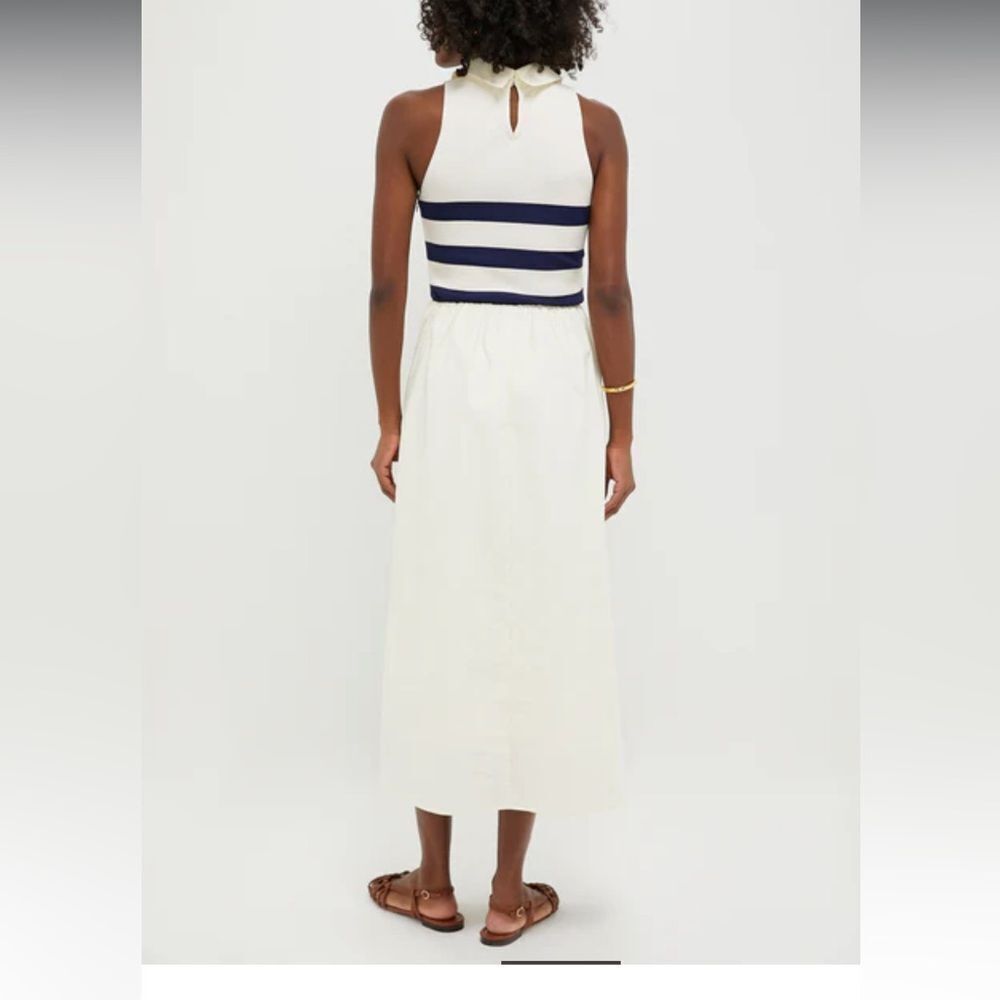 Tuckernuck ivory navy striped Marina dress small s worn once - Picture 5 of 7